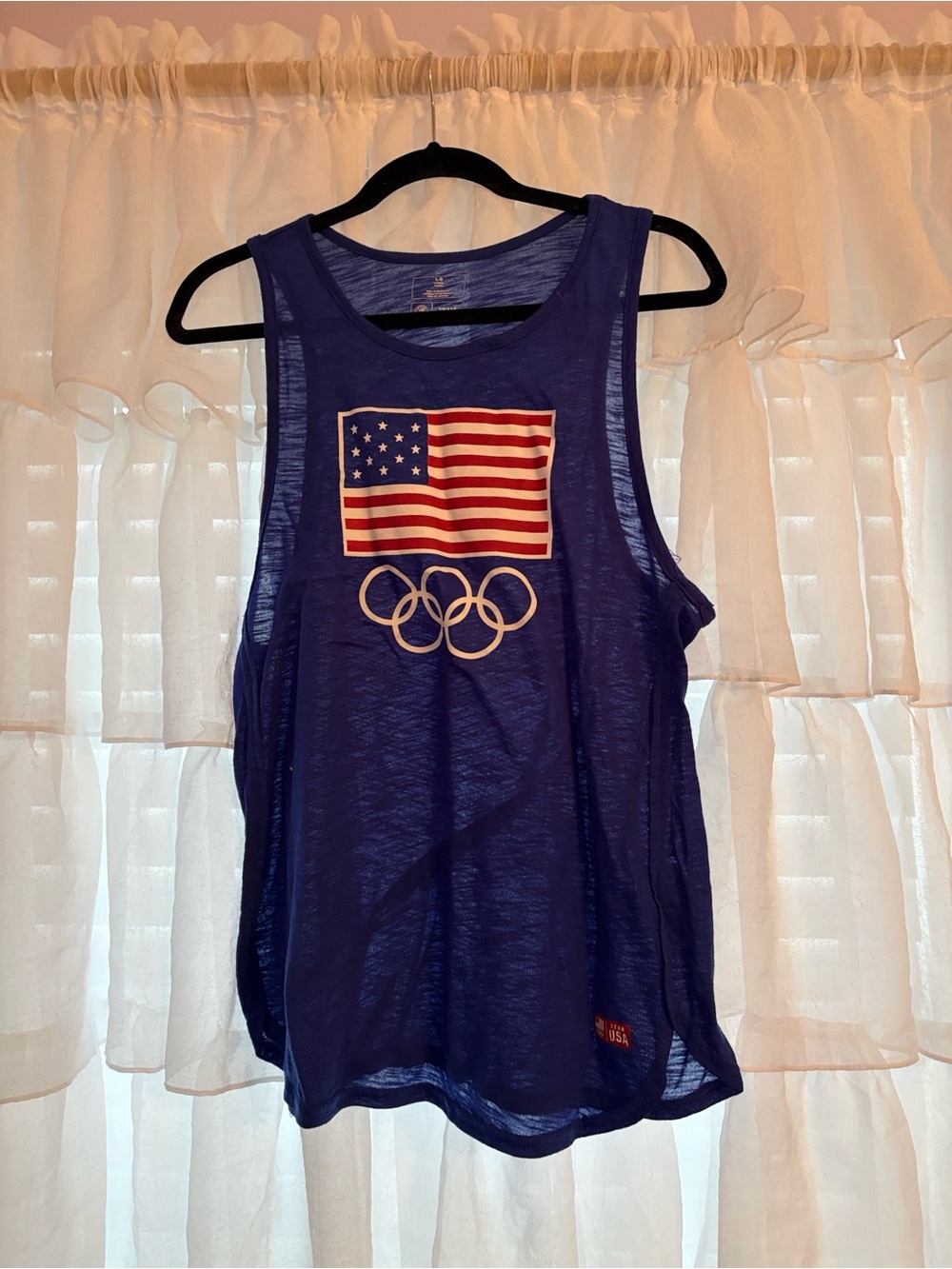 Team Apparel Navy Blue USA Women's Tank Top